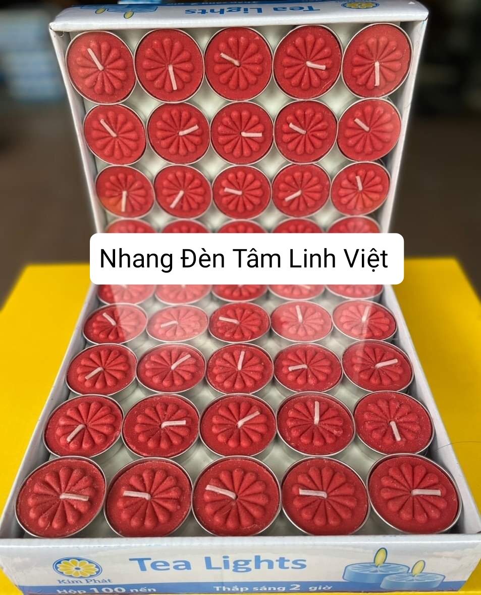 Nến tealight 100 Viên Cháy 2 Giờ