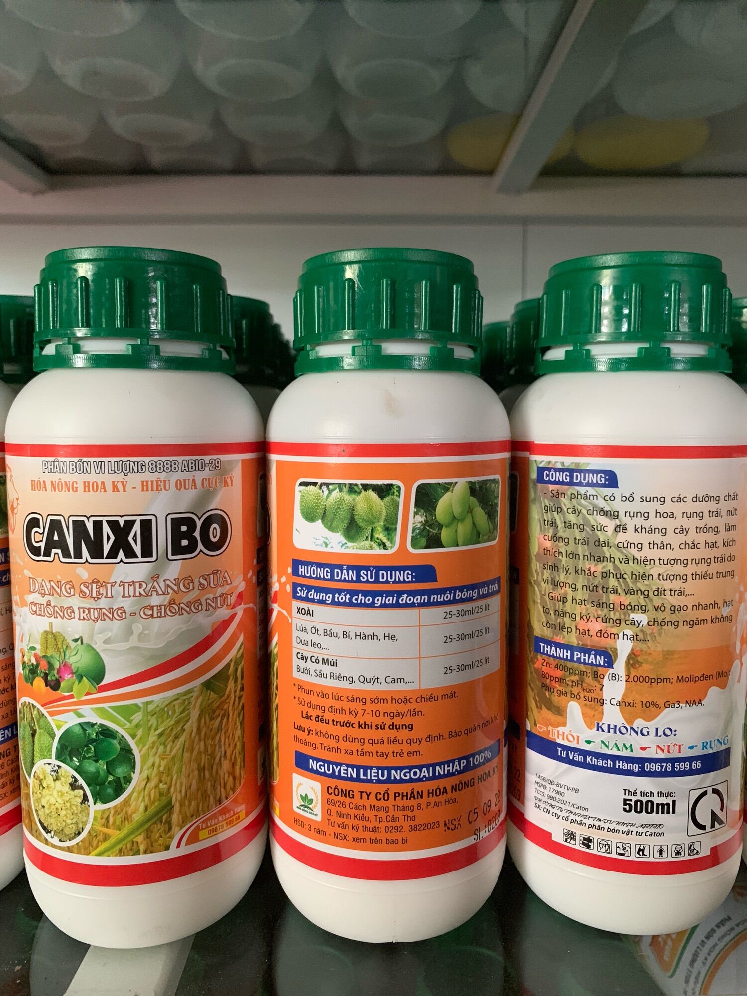 Canxi Bo dạng sệt trắng sữa chai 500ml