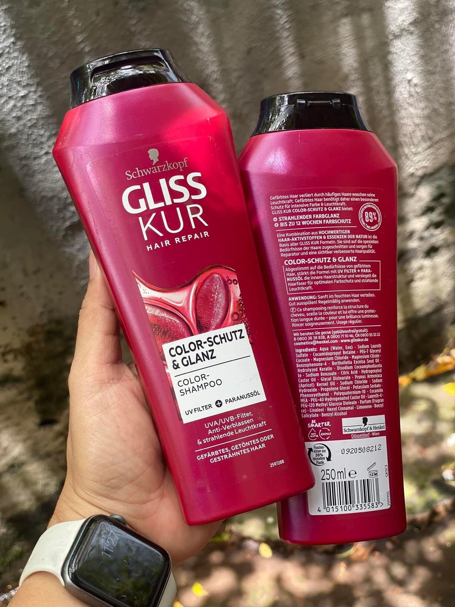 Dầu gội Gliss Kur Schwarzkopf dành cho tóc nhuộm Made in Germany.