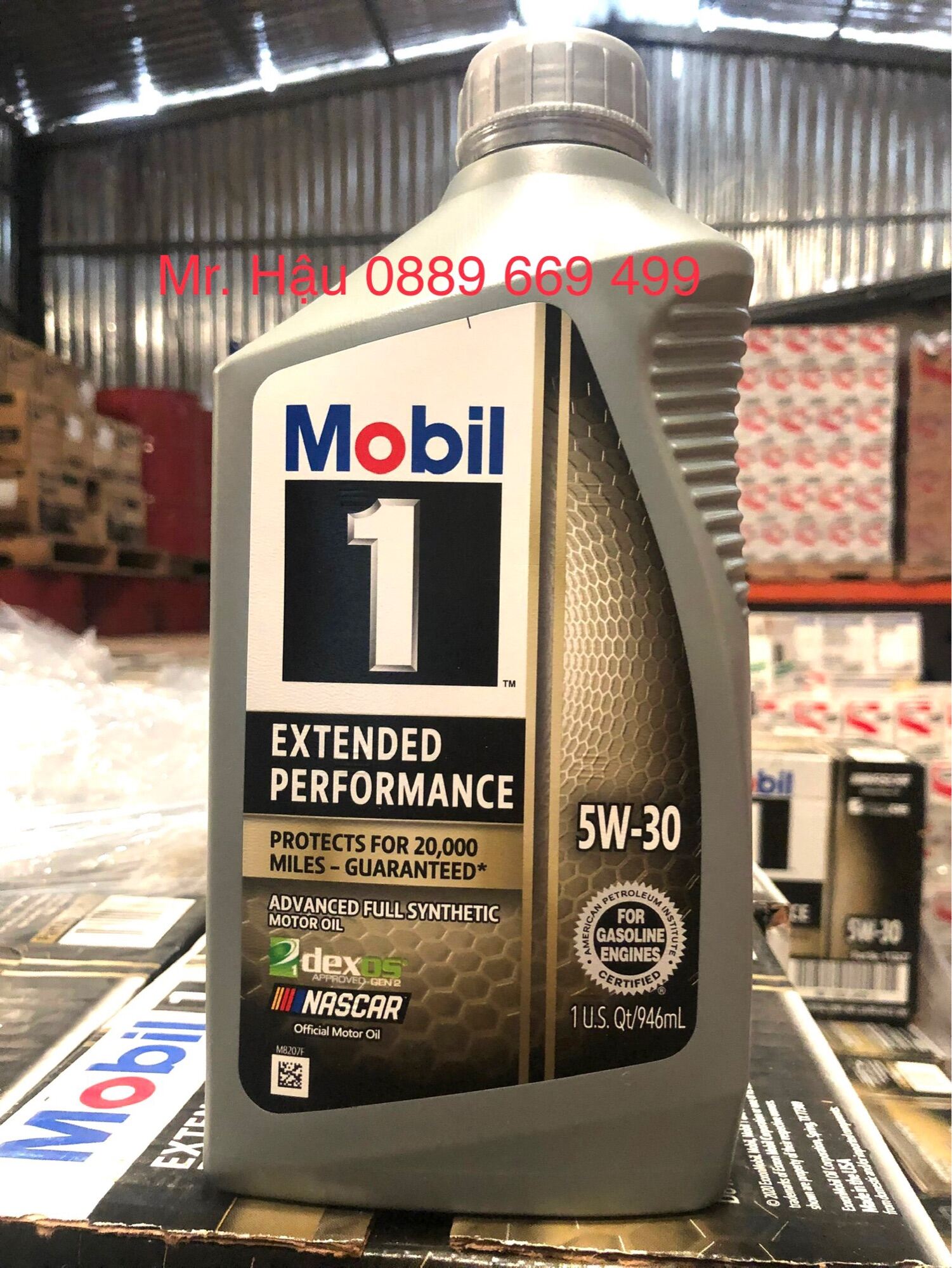Dầu nhờn Mobil1 5w-30 EP 20.000miles  hoặc 12 tháng Made in USA