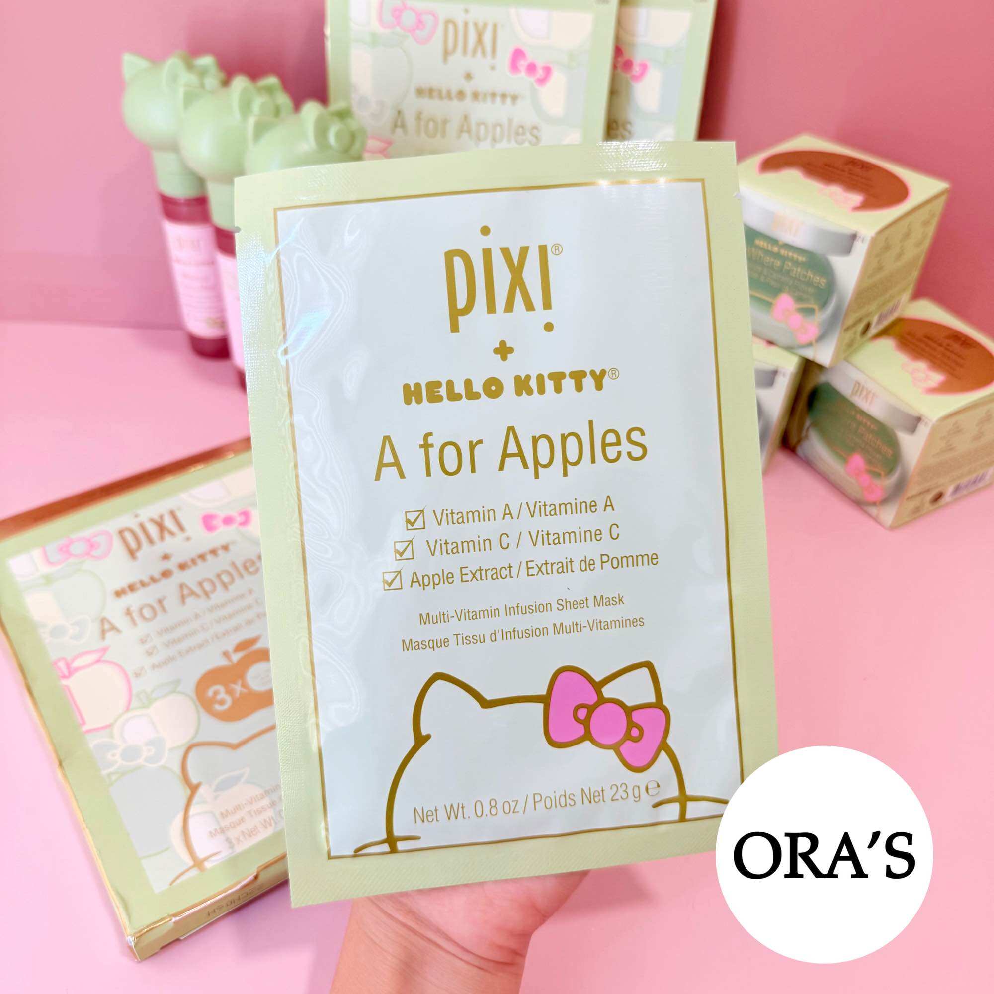 Mặt nạ giấy Pixi + Hello Kitty A For Apples