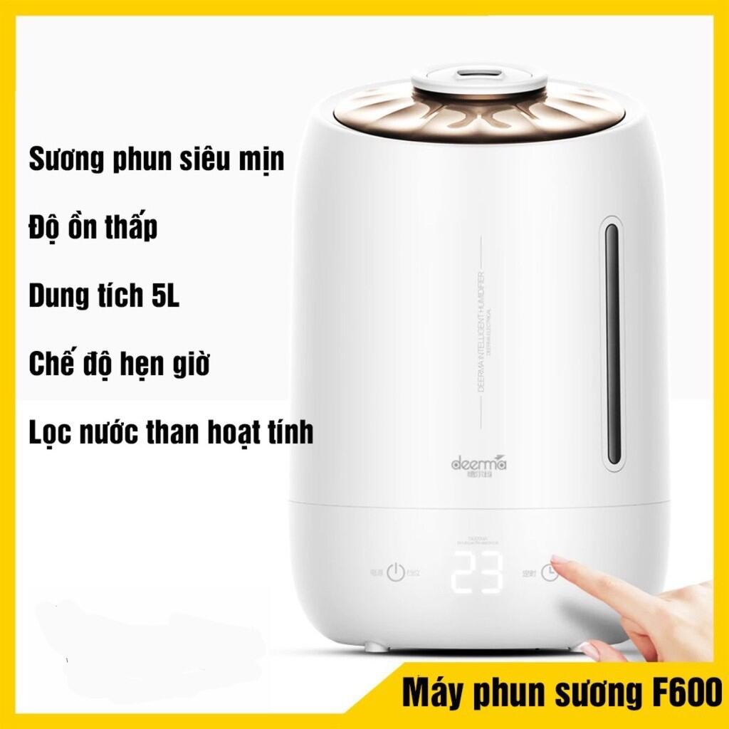 MÁY PHUN SƯƠNG Tạo Ẩm  Deerma F600, máy tạo ẩm dung tích 5Lít công suất lớn.