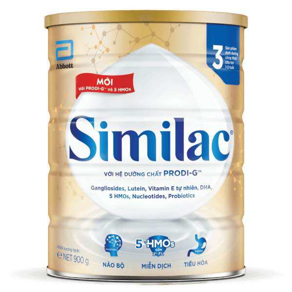 Sữa bột similac enstein 3 900g/lon dinh dưỡng 5g mới