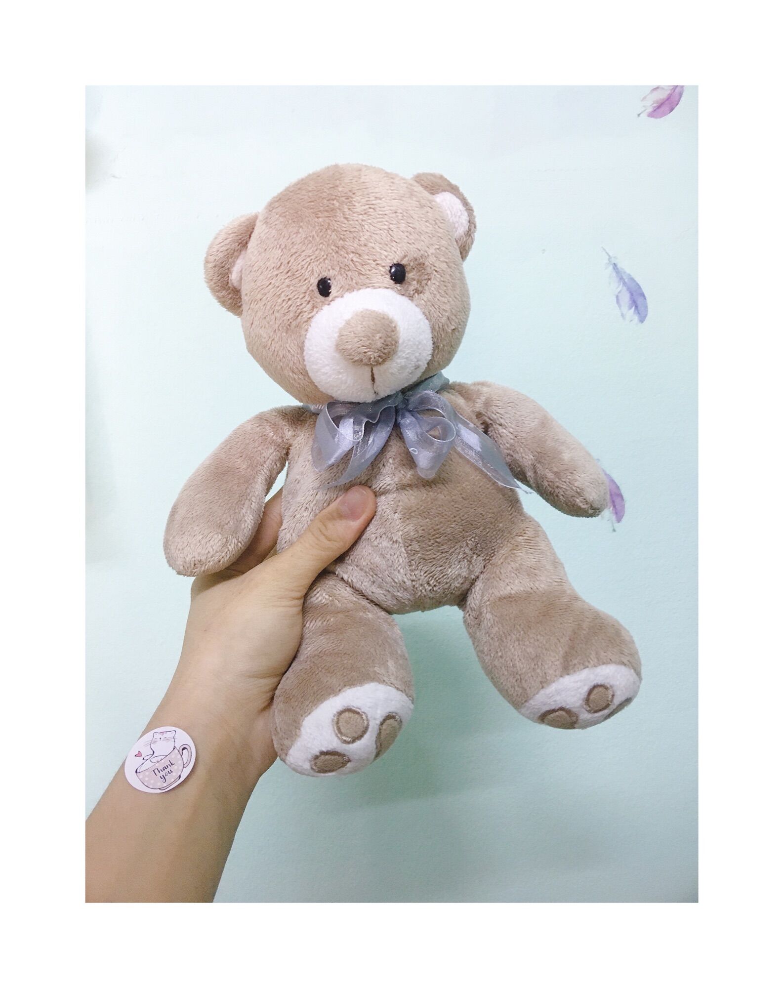Gấu bông teddy lông nâu 25cm