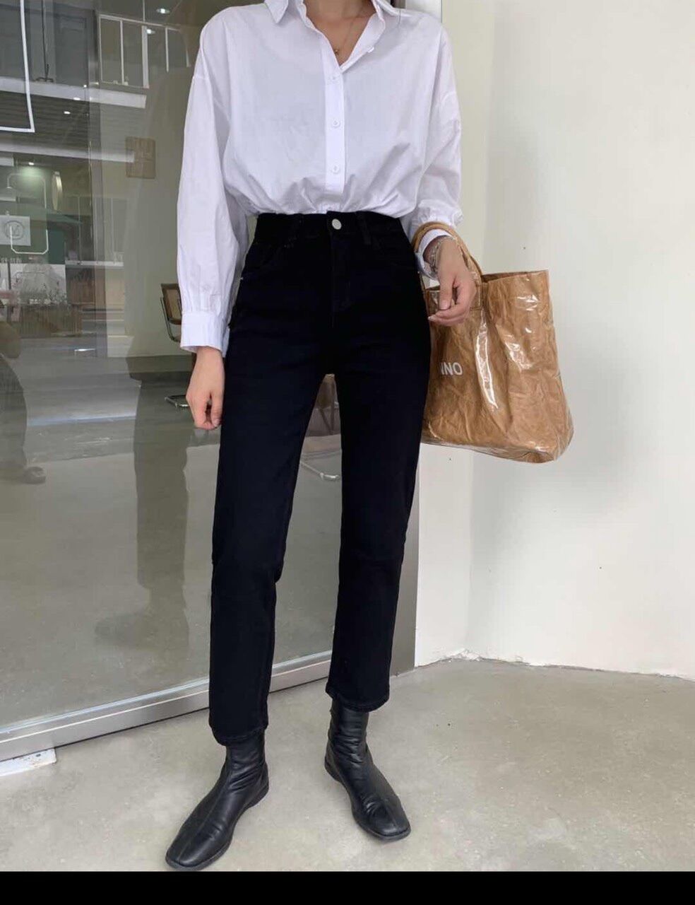 [BIGSIZE] Quần Jean baggy trơn BB