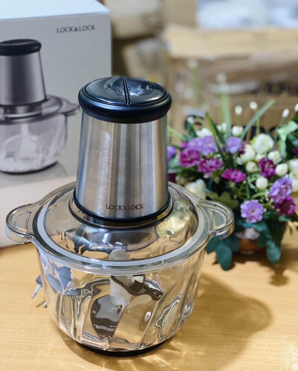 Máy xay thịt lock&lock ejm186 slv 2.4 lít