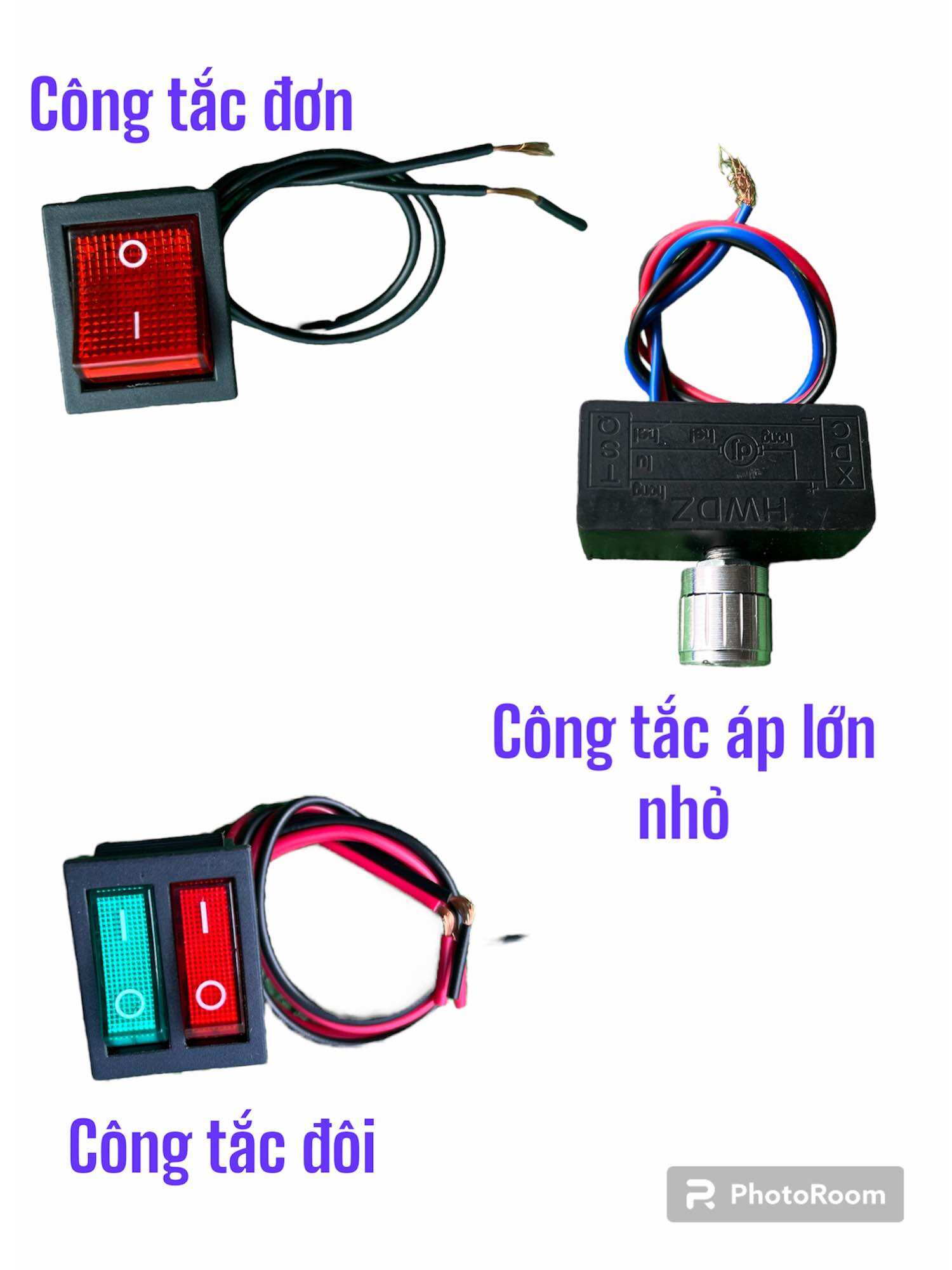 Công tắc nguồn bình xịt điện công tắc đơn ,công tắc đôi,công tắc tăng giảm áp