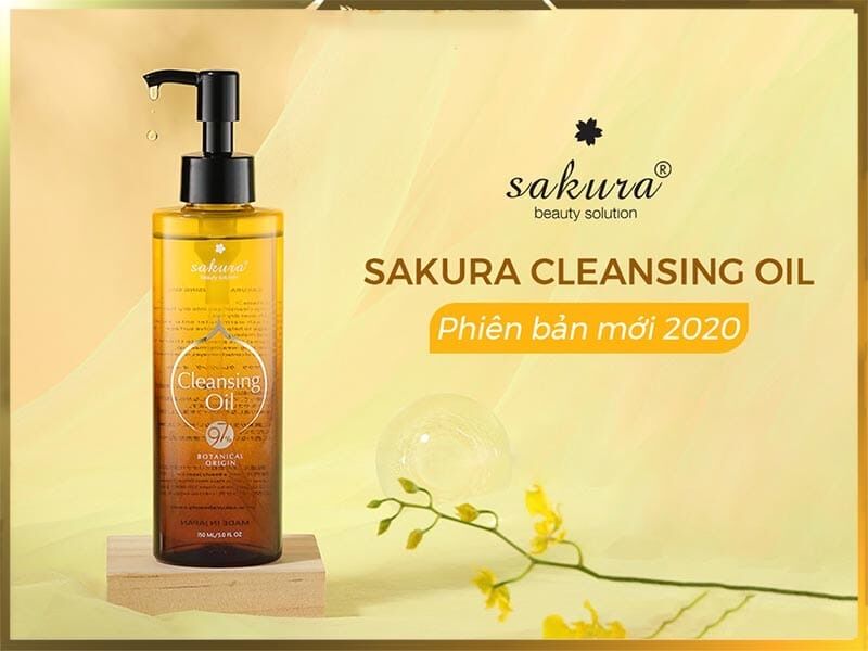 [Mẫu Mới] Dầu Tẩy Trang SAKURA CLEANSING OIL 150ml