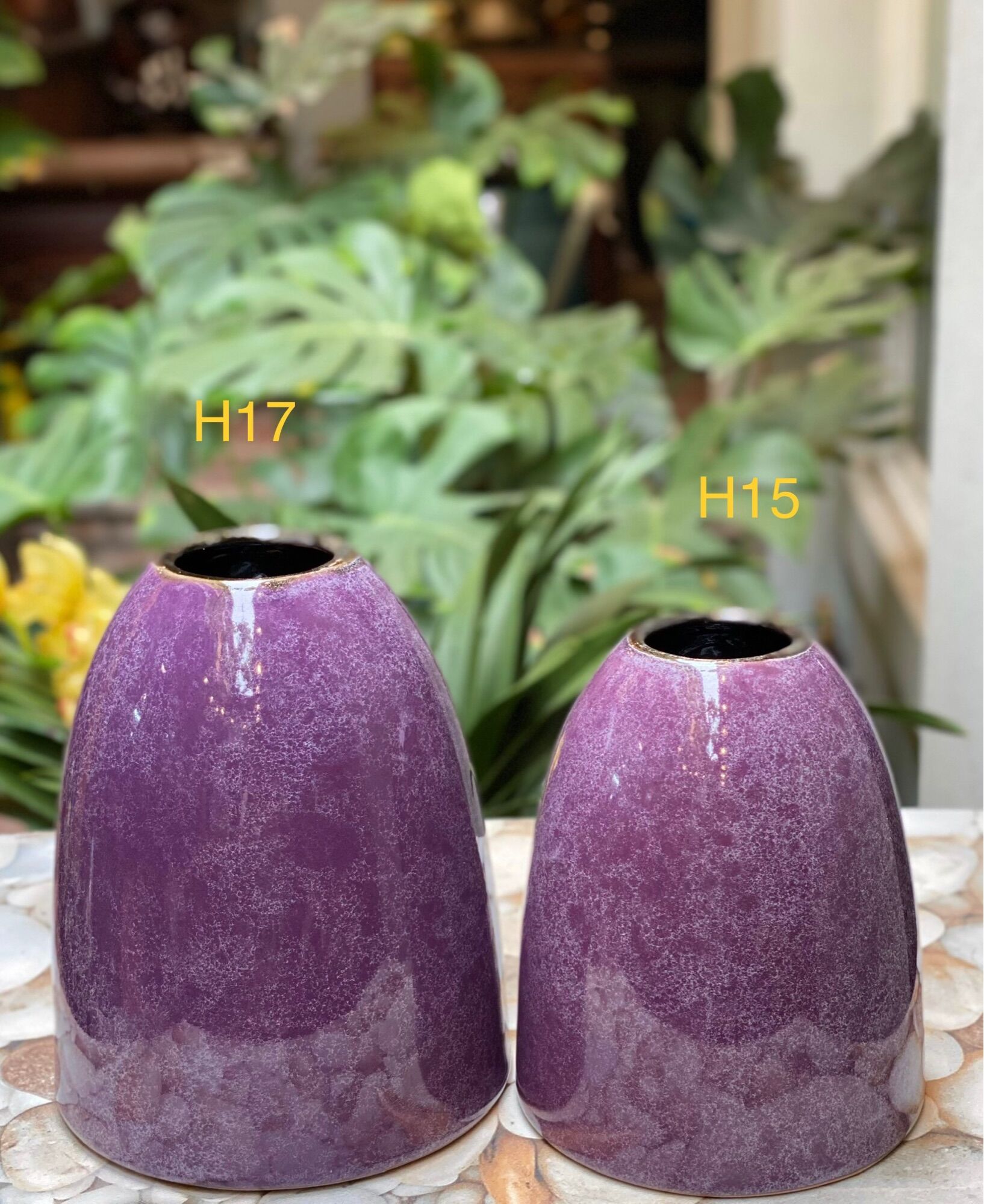 Bình cắm hoa- decor dáng chuông mini. Gốm sứ Bát Tràng.