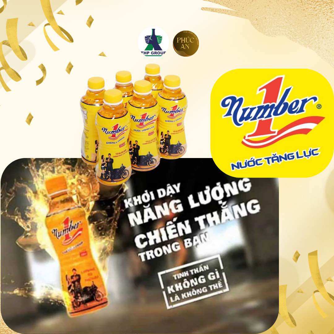 Thùng 24 chai nước tăng lực NUMBER ONE 330ml