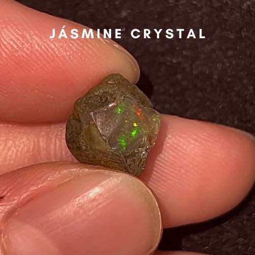 Đá OPAL Thô Jásmine Crystal 100% Natural Lửa Đậm Mang Năng Lượng Tích Cực (1 viên duy nhất như hình)