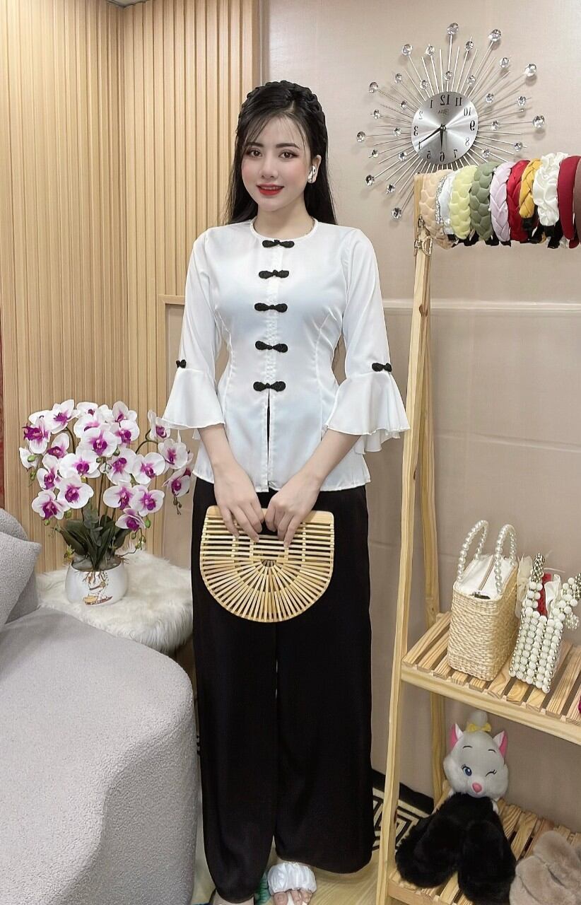 Sét lam nút tàu tay loe
, đồ lam đi chùa nử (
freesize dưới 55kg
)