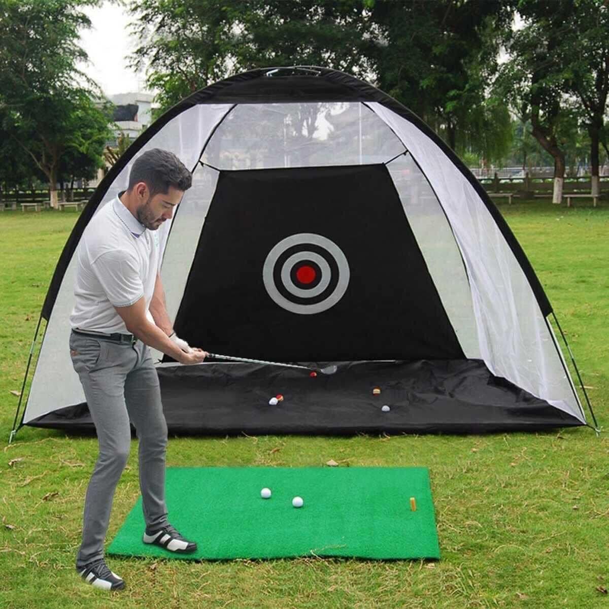 BỘ THẢM SWING GOLF (1,2x1,2m) + LỀU LƯỚI  (3mx2m) Tặng kèm 3 bóng và 1tee
