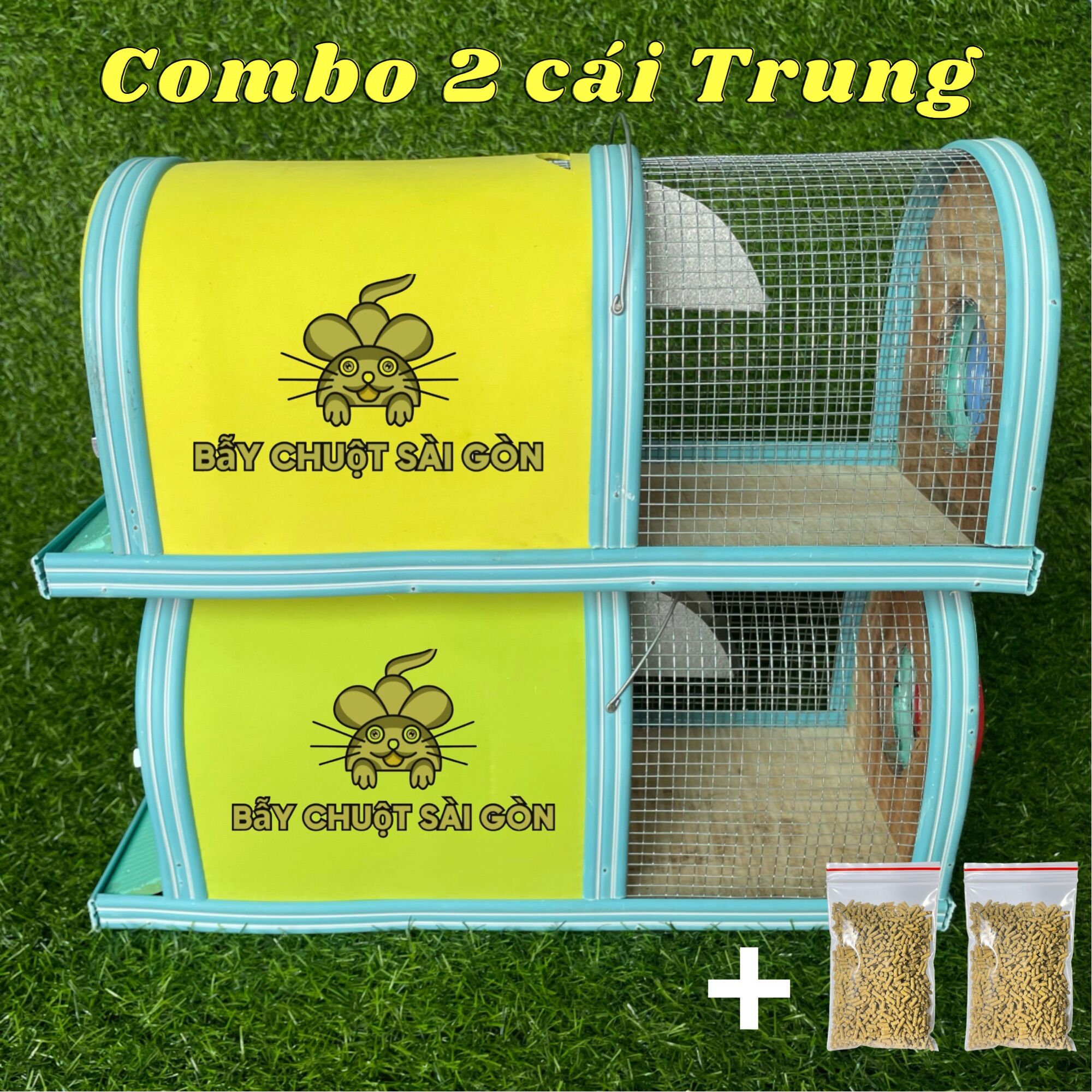 2 cái bẫy chuột thông minh - cỡ trung