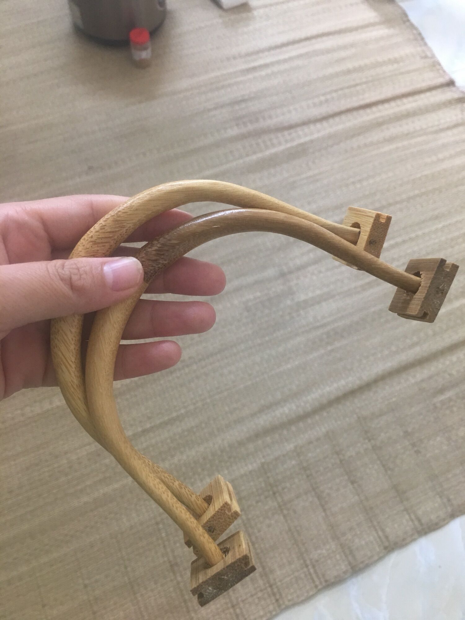 Cầu góc tre loại đẹp - phụ kiện lồng chim cảnh