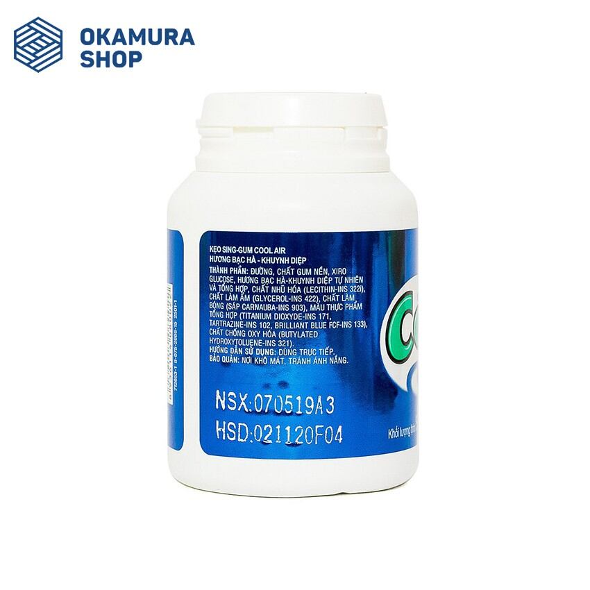 Kẹo Singgum (Coolair/Doublemint) 58,6g