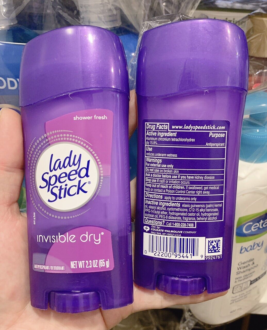 LĂN KHỬ MÙI NỮ LADY SPEED STICK INVISIBLE DRY POWER 65G - USA