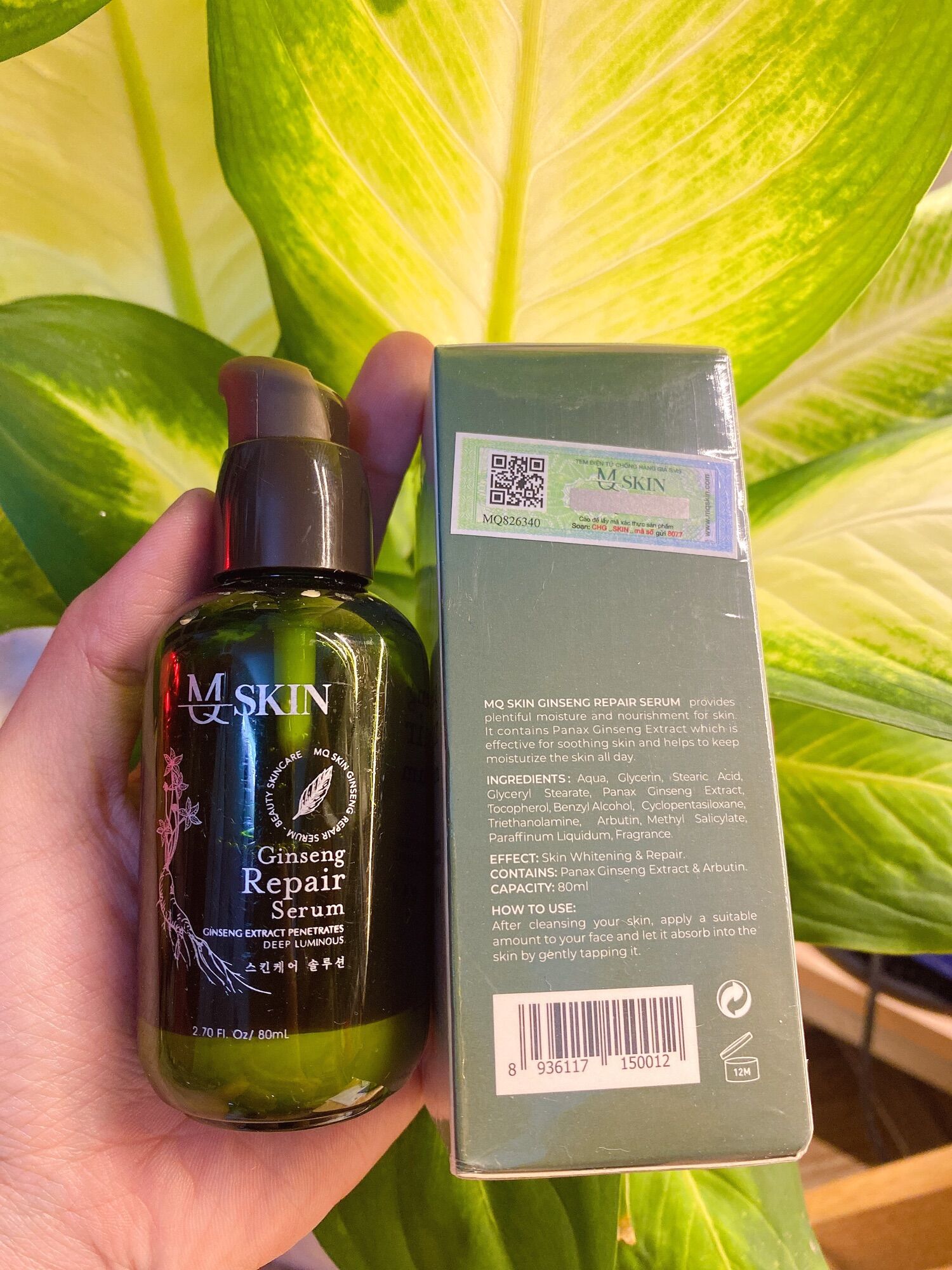 Serum Tái Tạo Da Nhân Sâm MQ SKN ( chính hãng)