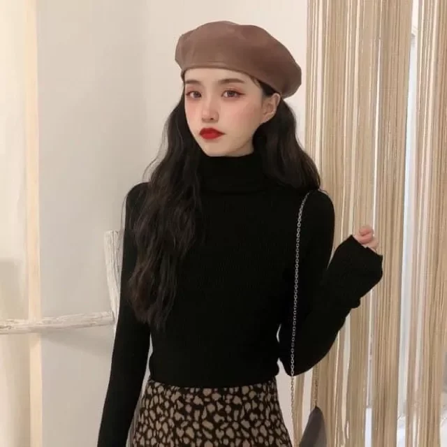 Áo Len Cổ Lọ Cho Nữ