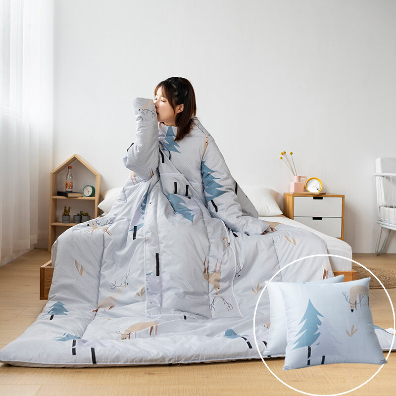 Chăn Gối Ôm Cho Người Lười Có Thể Mặc Sofa Điện Thoại Chơi Trên Xe Học Tập