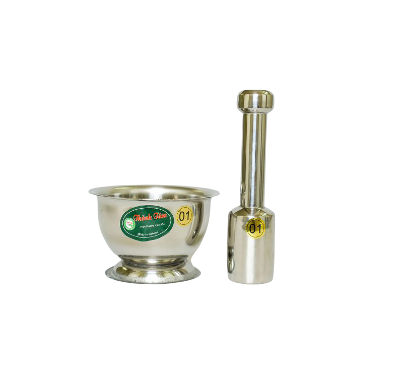 Bộ Chày Cối Inox (Nhỏ - Lớn)