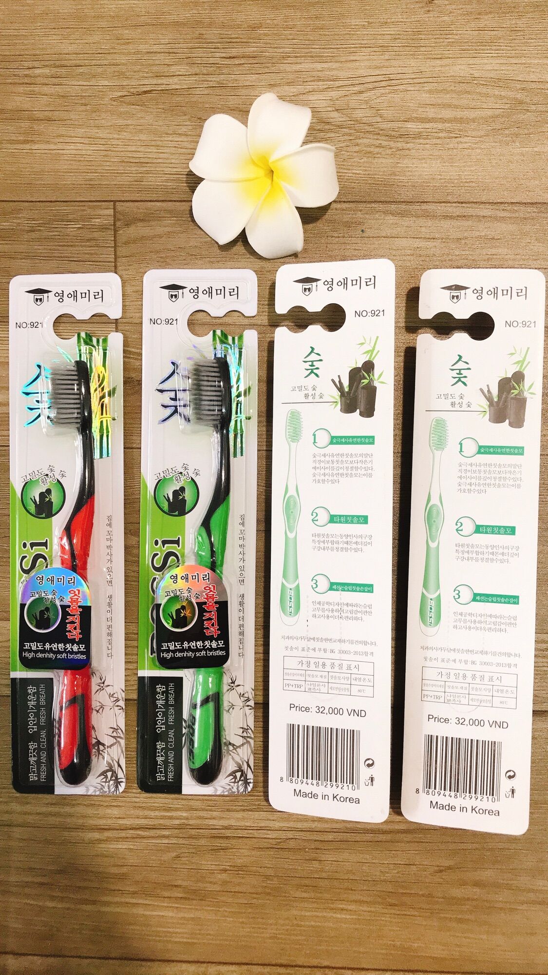 Bàn chải đánh răng than tre hoạt tính 1 hộp 30 cây