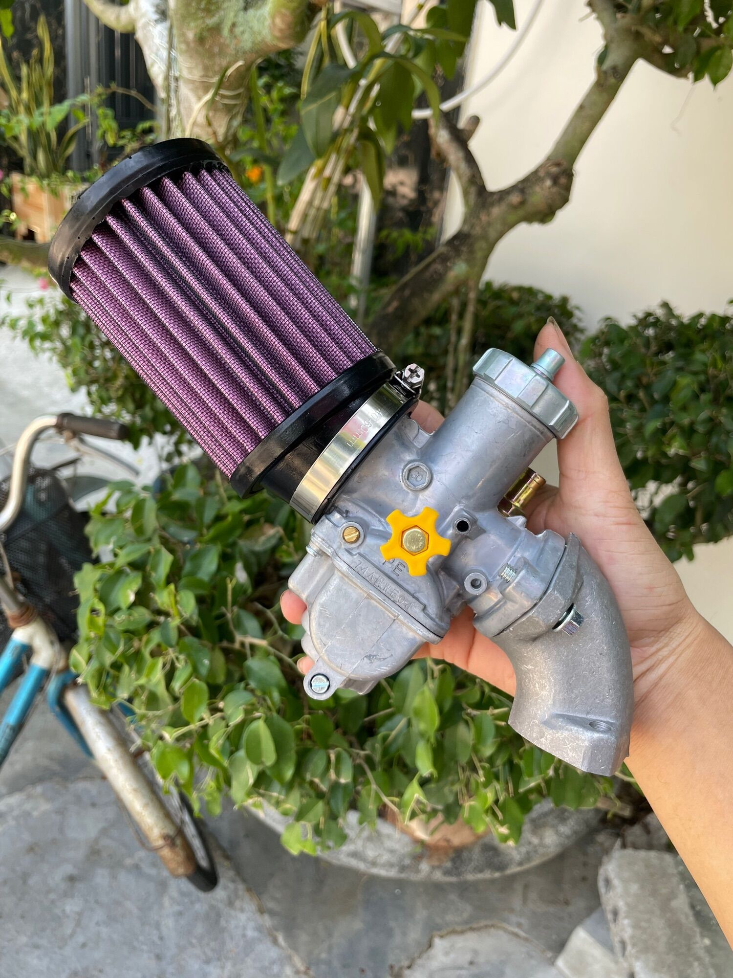 Bình xăng bông mai họng 28, 150cc