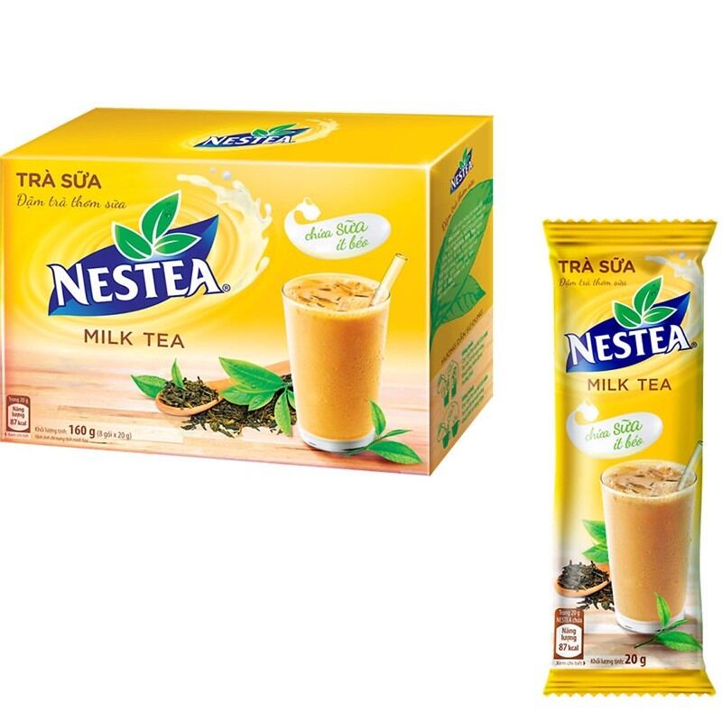 0TRÀ SỮA NESTEA MILK TEA HỘP 160G (8 GÓI)