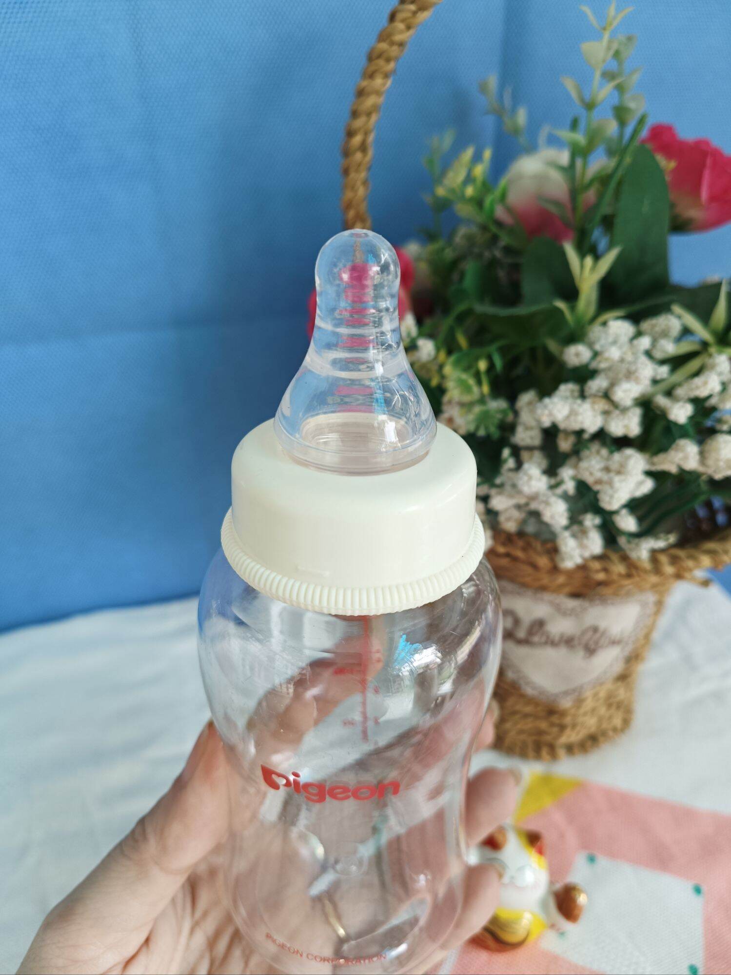Bình sữa cổ hẹp PPSU Pigeon 250ml,150ml