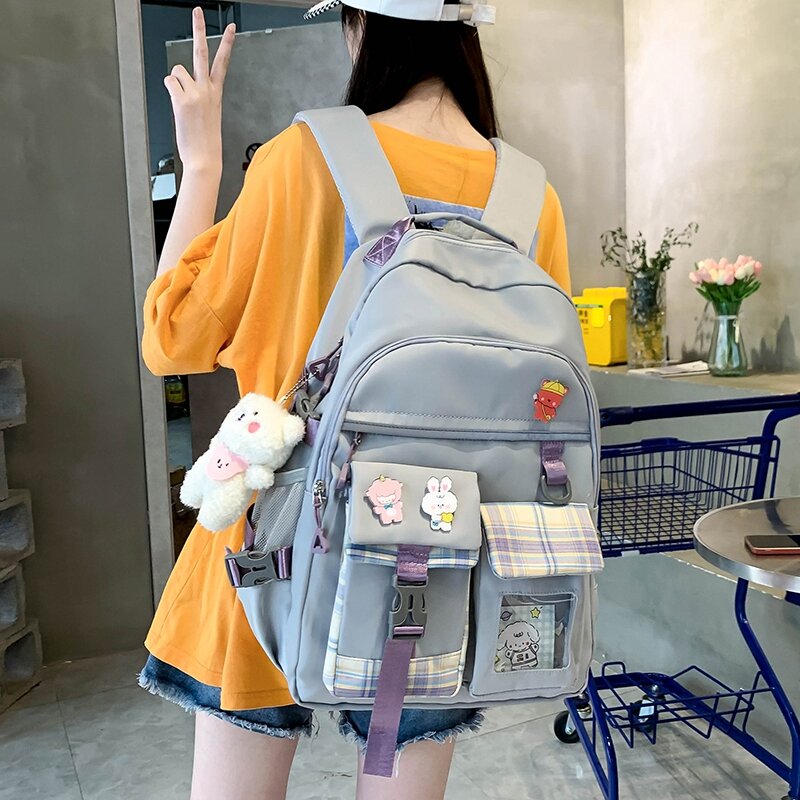 Cặp Sách Nữ Ba Lô Hai Vai Sức Chứa Lớn Lớp Ba Đến Lớp Sáu Học Sinh Cấp Hai Học Sinh Cấp Ba Đáng Yêu Ba Lô Dễ Phối