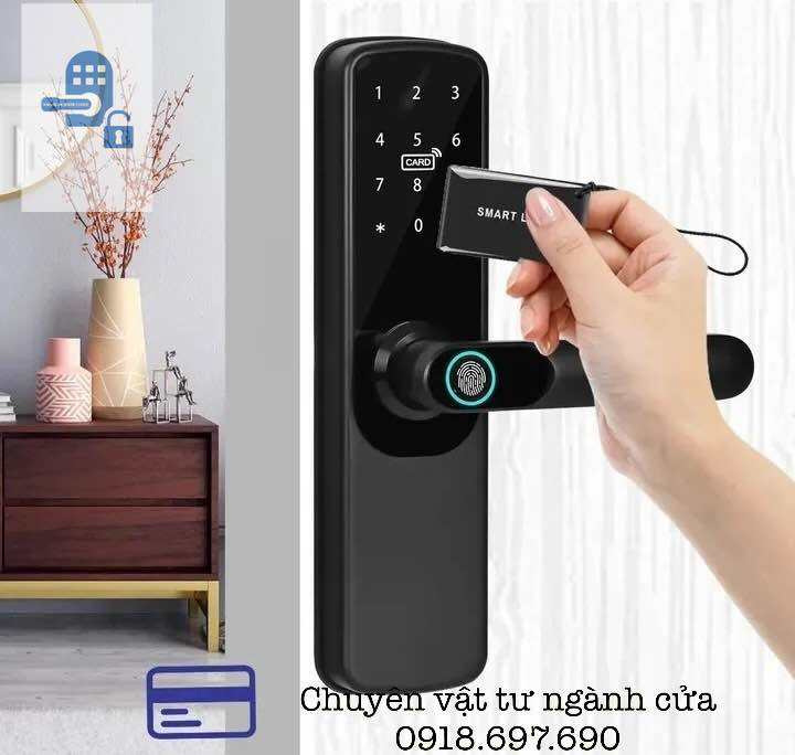 [APP TT LOCK ] Bộ khoá điện tử cửa gỗ thông phòng - vân tay - thẻ từ T2