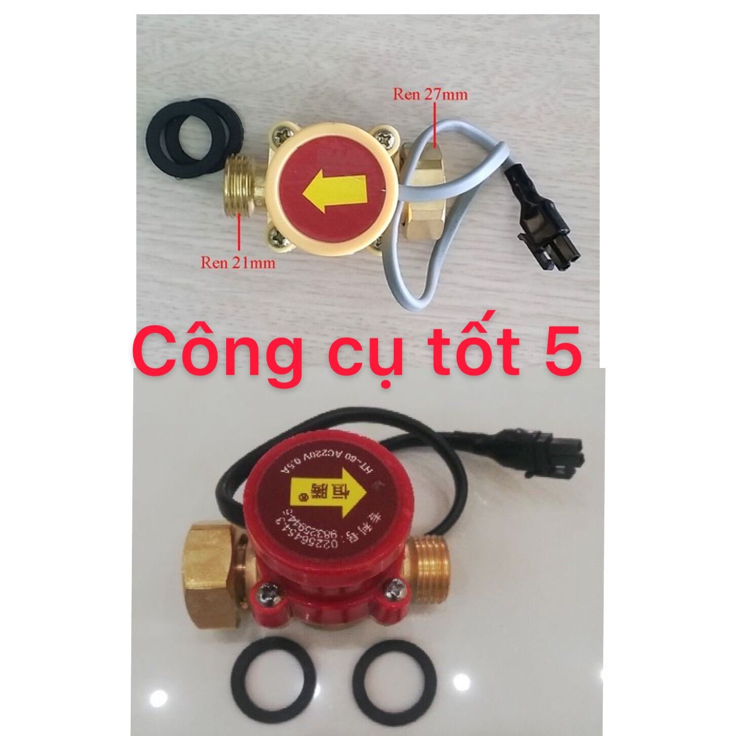 Van điện cảm biến dòng chảy - công tắc cảm biến dòng chảy - rơ le máy bơm tăng áp - rơ le tự ngắt