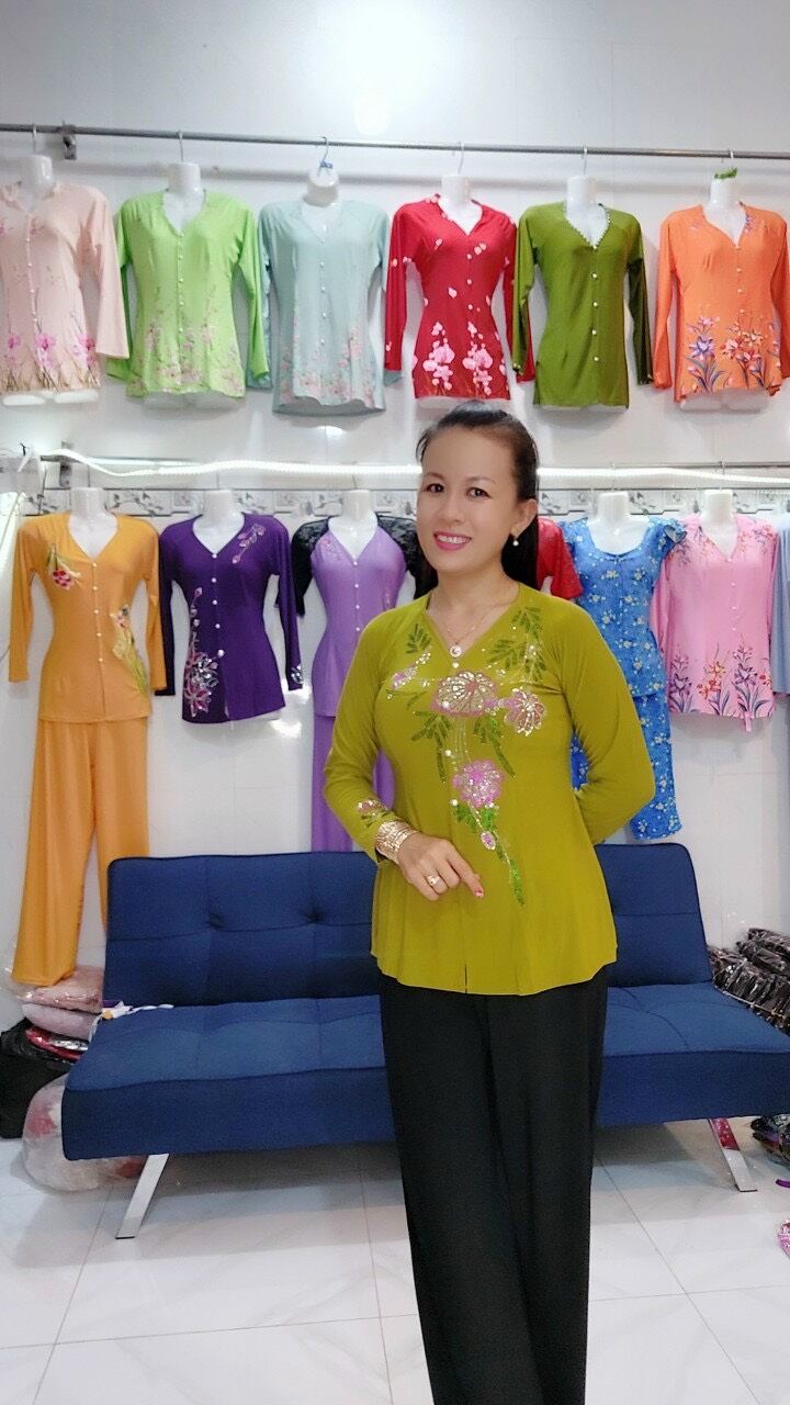 Áo Bà Ba Đính Đá