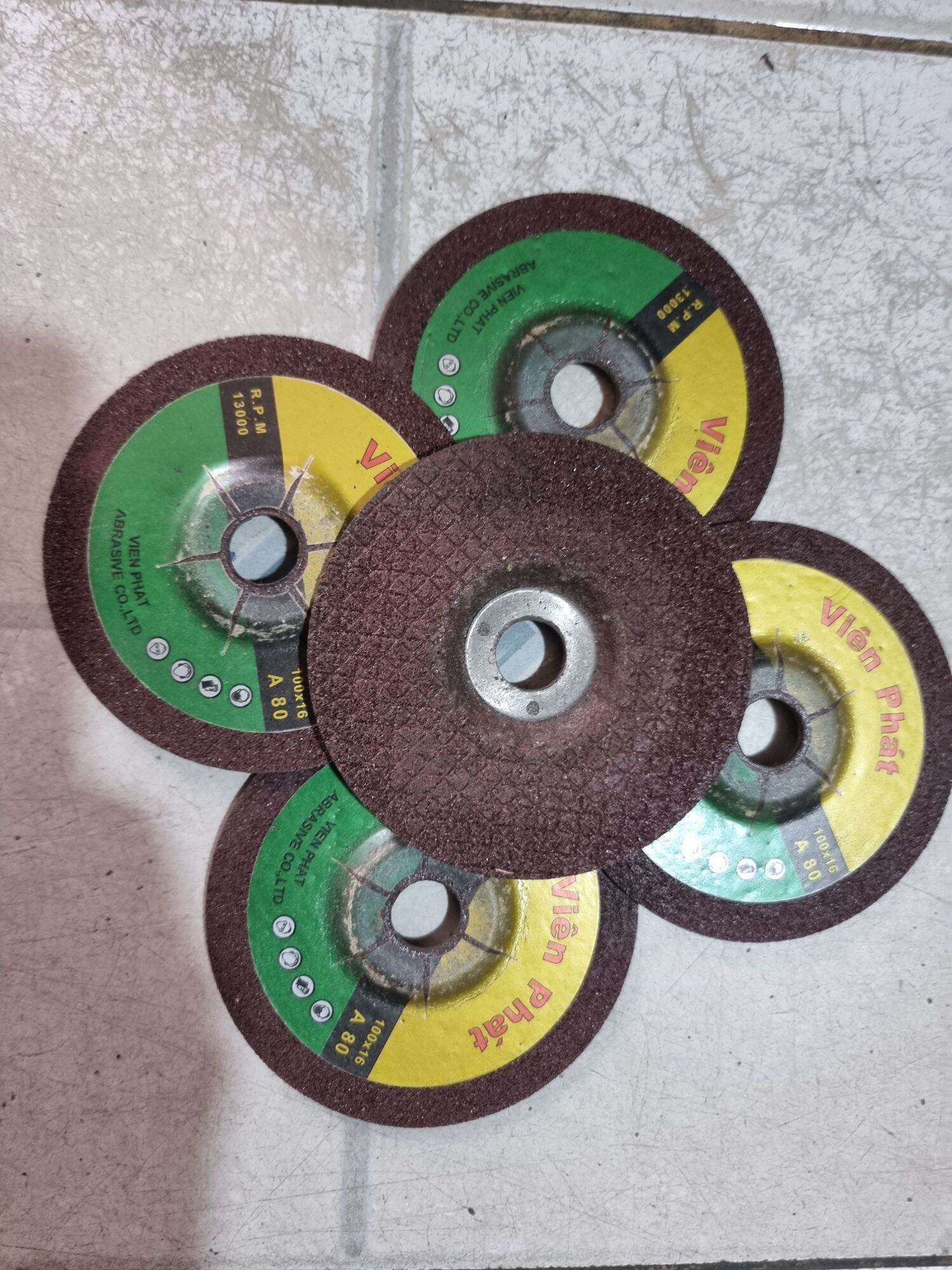 Hộp 50 viên đá mài sắt 100mm × 3mm
