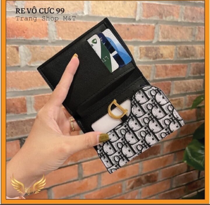 Ví gấp  chữ D mini dành cho nữ