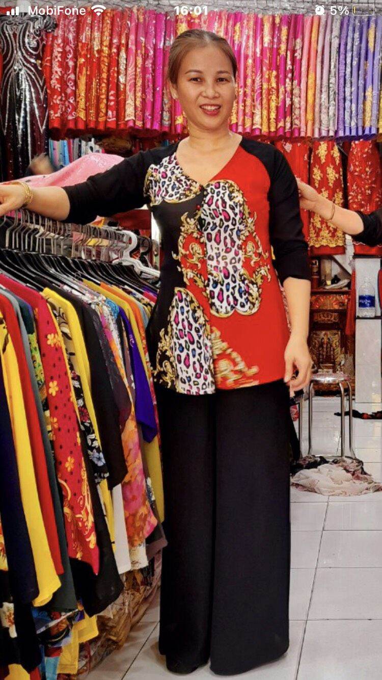 QUẦN DÀI ĐEN MẶC ÁO BÀ BA VON (size 40-68kg)