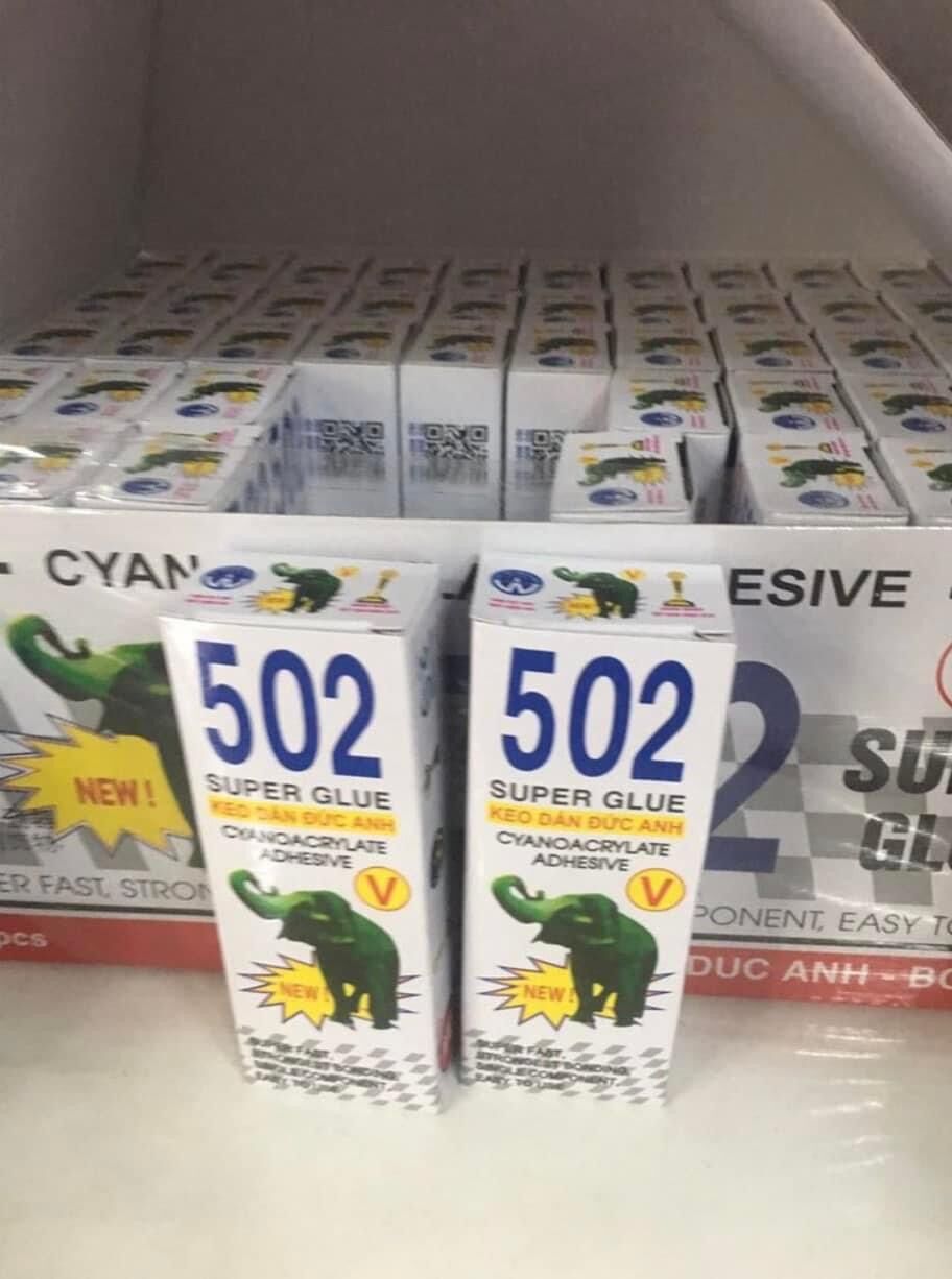 Hộp 50 keo keo dán con voi 502 đức anh