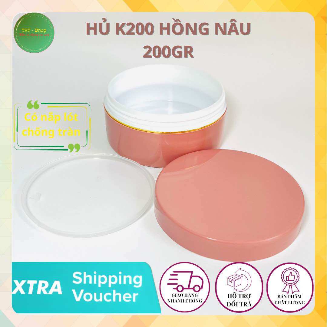 Hủ 150gr-250gr-500gr màu hồng đất (loại tốt)