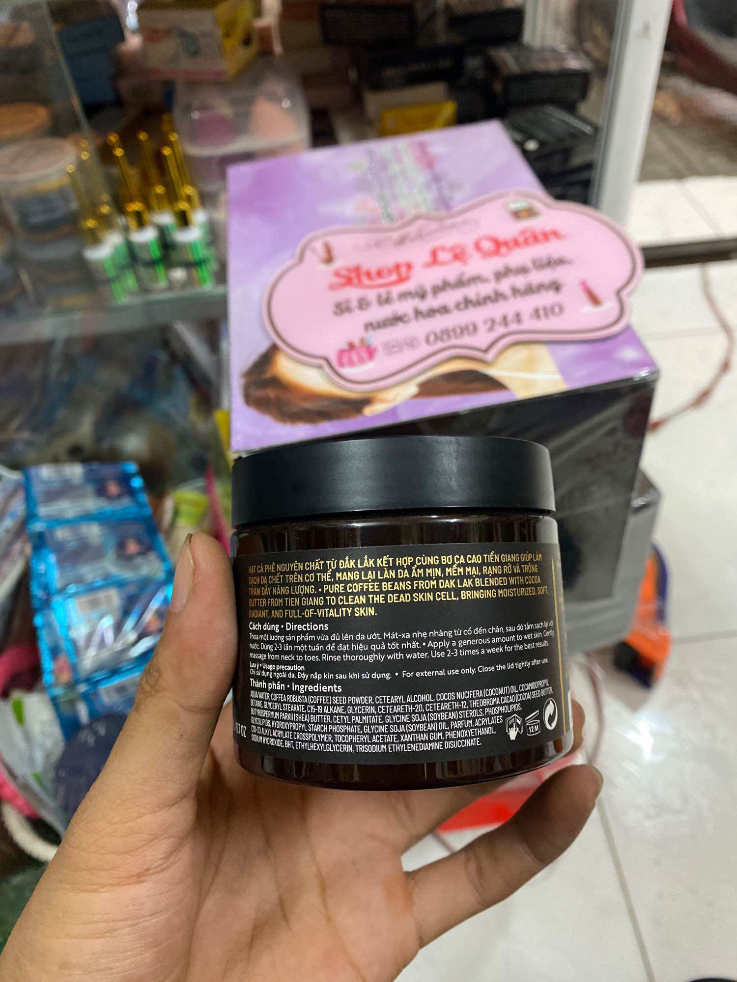 Cà phê Đắk lắk làm sạch da chết COCOON 200ml (Dak lak coffee body polish)