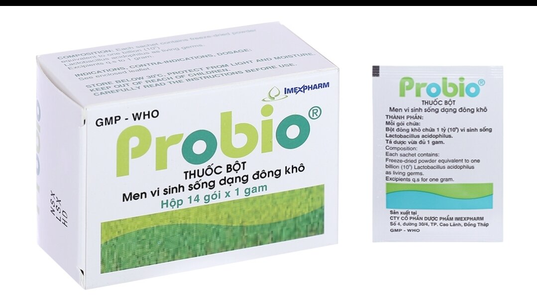 Men tiêu hóa PROBIO Hộp 14 gói- bổ sung lợi khuẩn đường ruột ngừa táo bón thumbnail