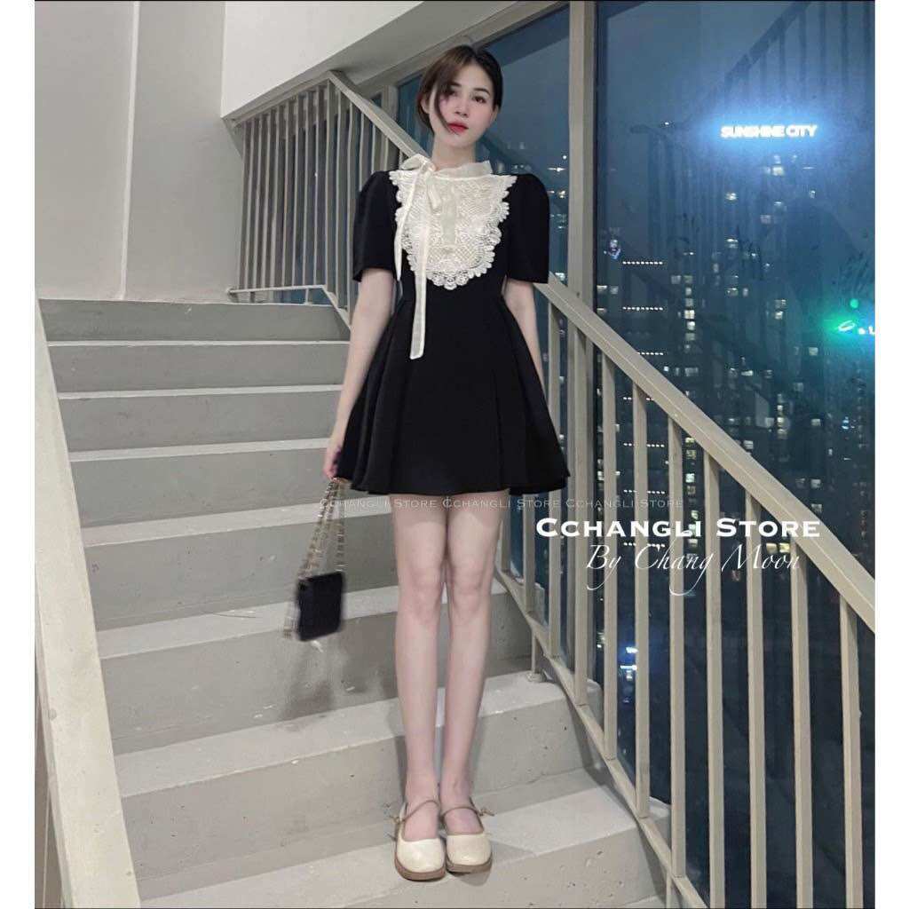 (SHOP TÁO ĐỎ BIGSIZE 50KG ĐẾN 90KG) đầm xoè ngắn phối ren