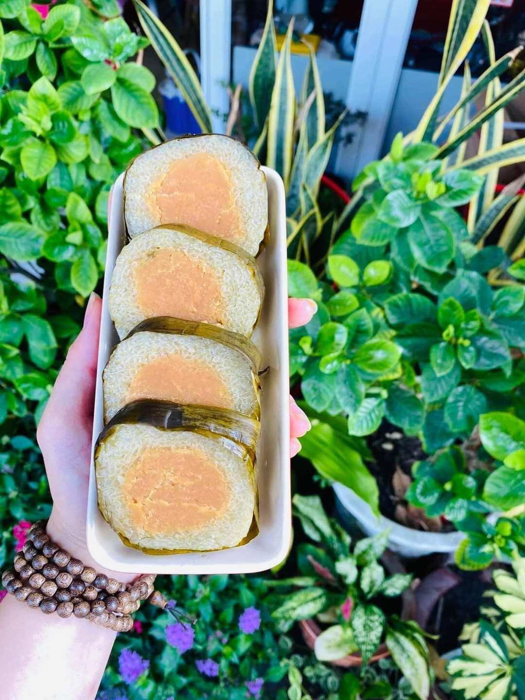 [Bánh Tét Miền Tây]_Combo 2 đòn_Nhân đậu ngọt ~500gr/đòn (có hút chân không)