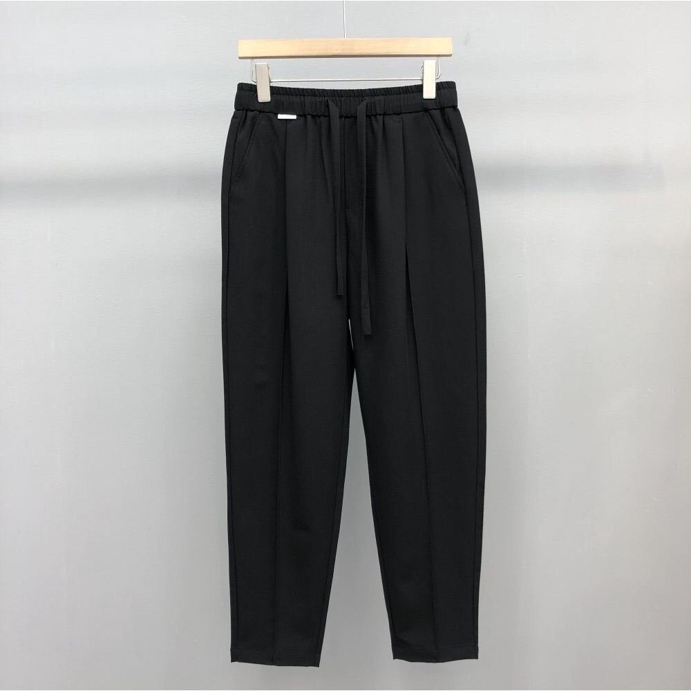 Quần âu nam cao cấp đai chun co giãn công sở Hàn Quốc ống suông quần baggy nam ống rộng dáng âu phon