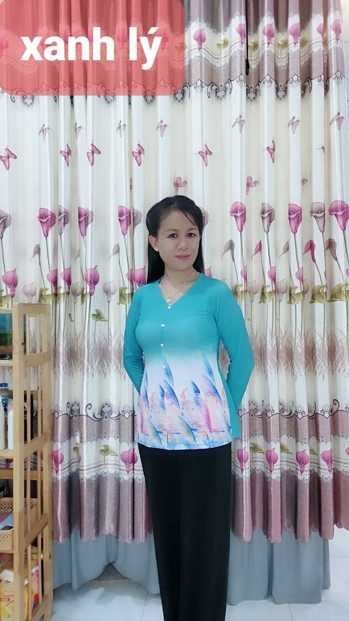 Áo Bà Ba IN HOA CỎ ( chưa kèm Quần)
