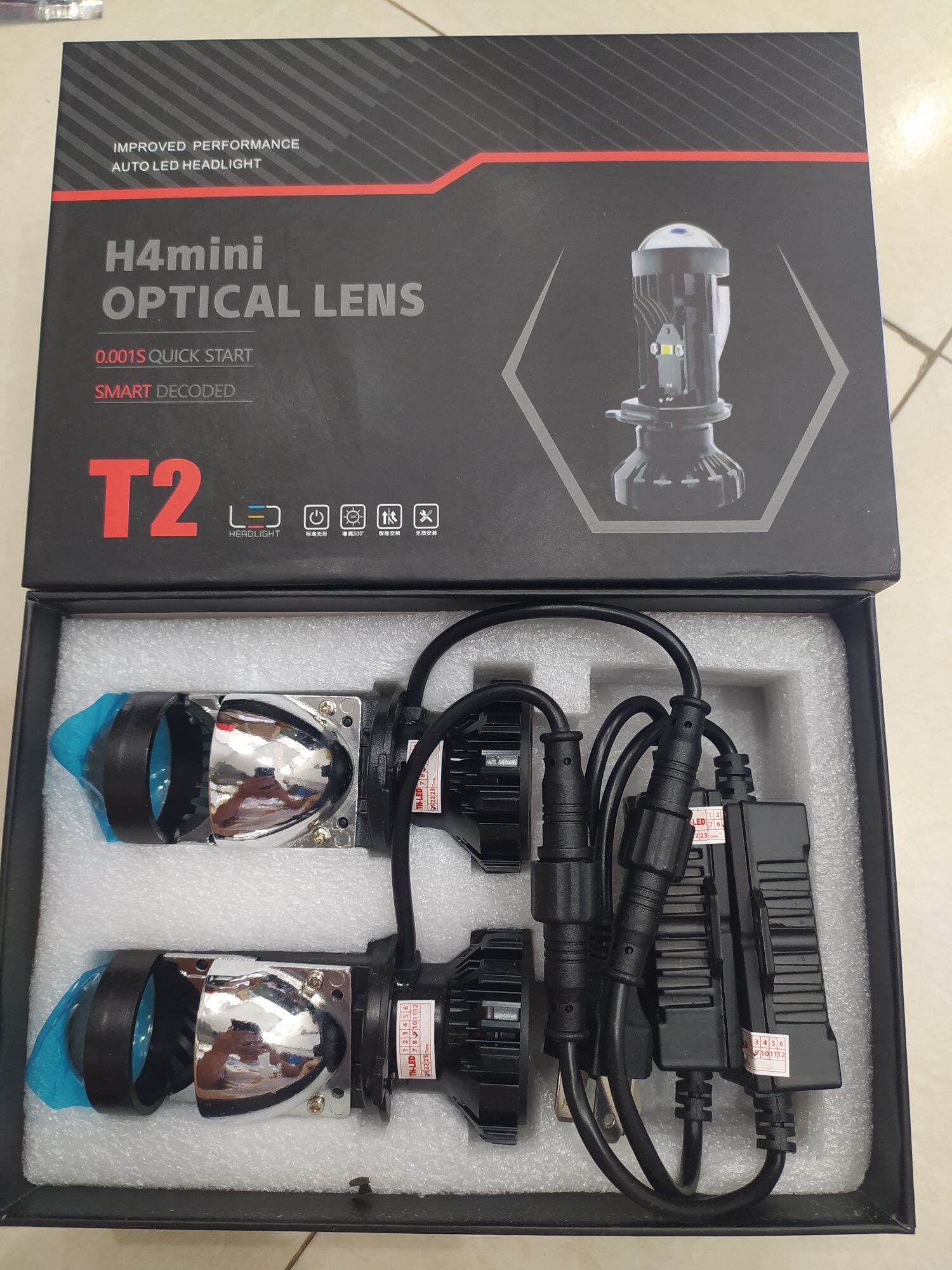 Bi led mini T2 chân h4 bản mới nhất có chống bụi