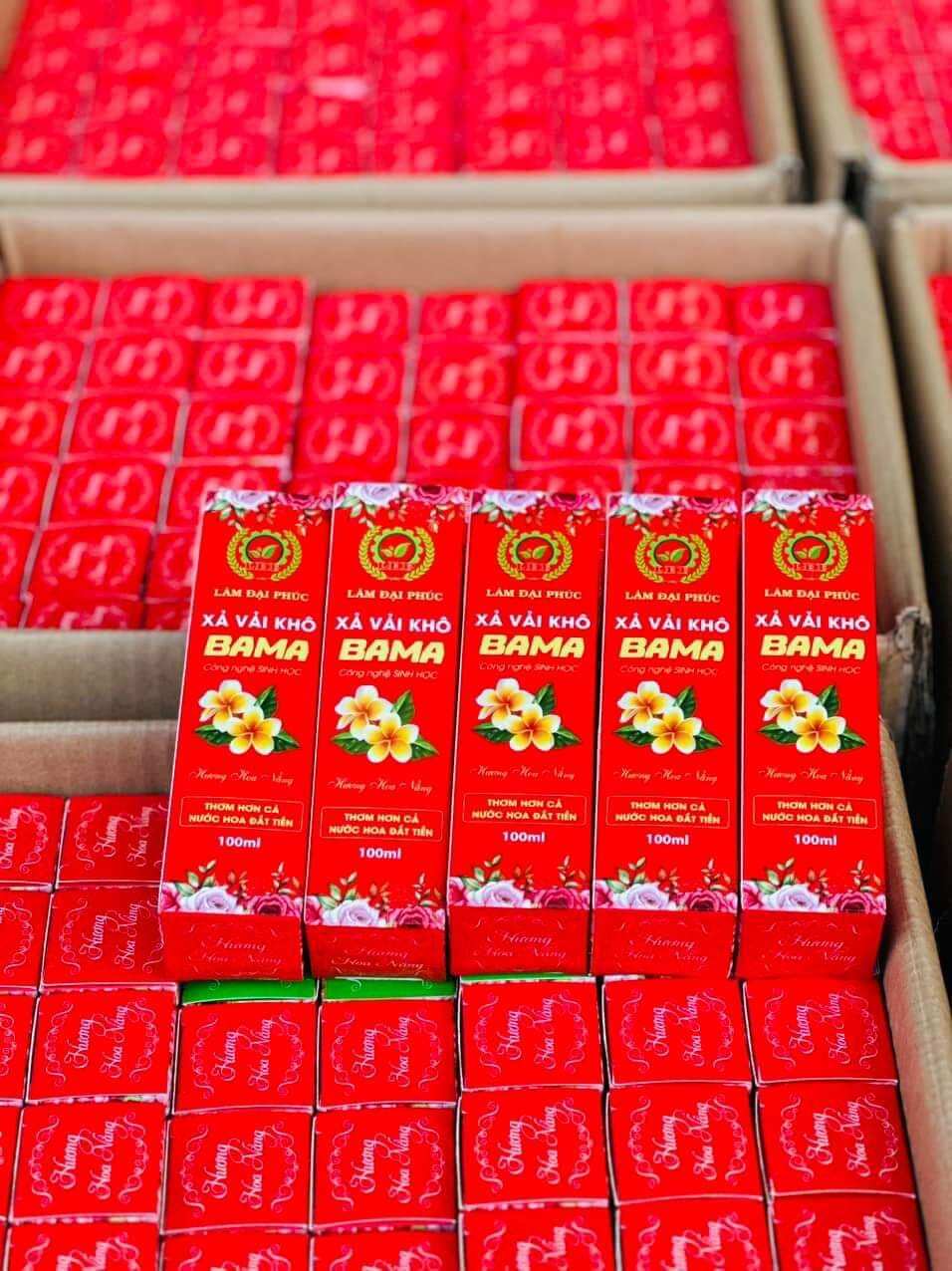 10 chai xã vải khô màu đỏ