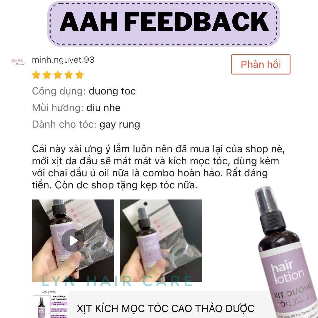 XỊT KÍCH MỌC TÓC CAO THẢO DƯỢC