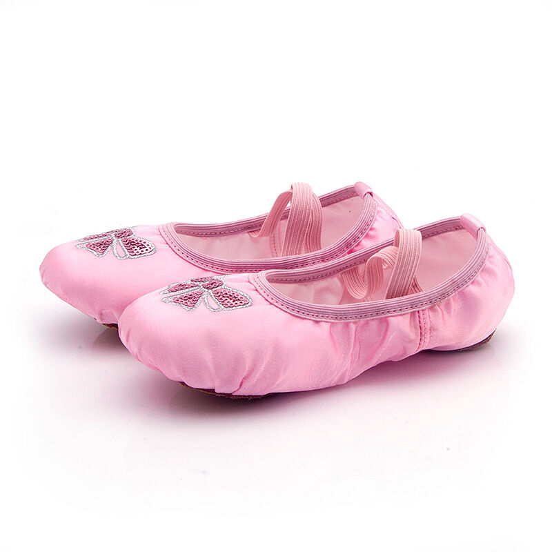 [HCM]GIÀY MÚA BALLET SATIN HỒNG CAO CẤP (Size 25 đến 37)