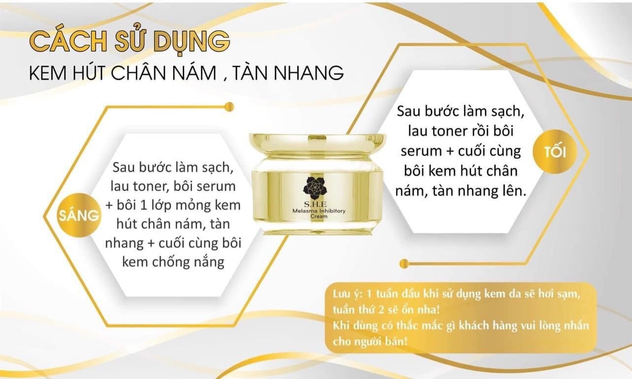 Kem ức chế nám da mặt s.h.e