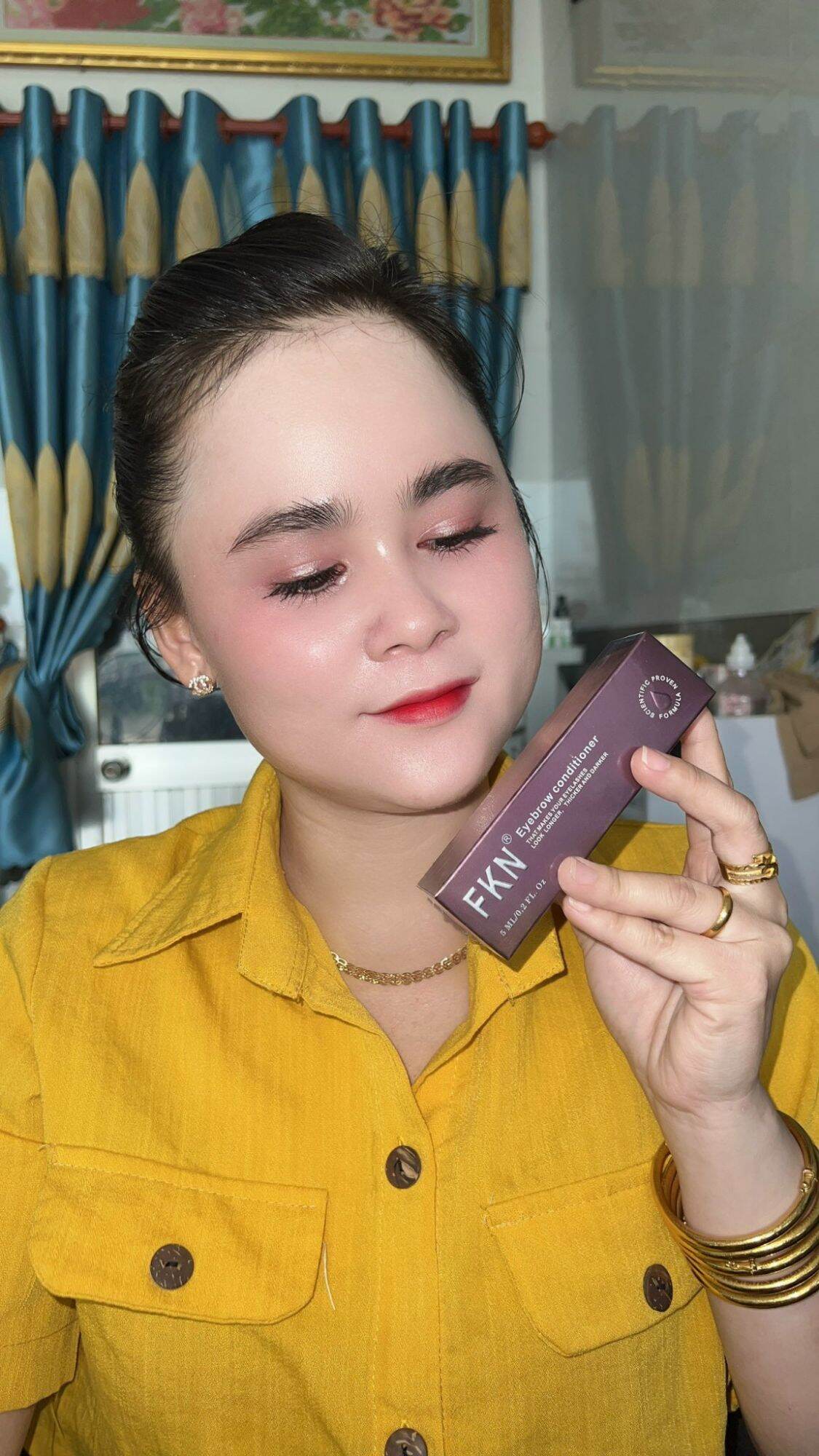 [Chính Hãng 100%] Combo Dưỡng Mi Mày FKN Mi Cong Dài, Mày Đen Rậm